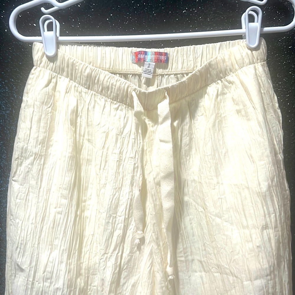 Urban outfitter boho crinkle beach jogger cropped pants small